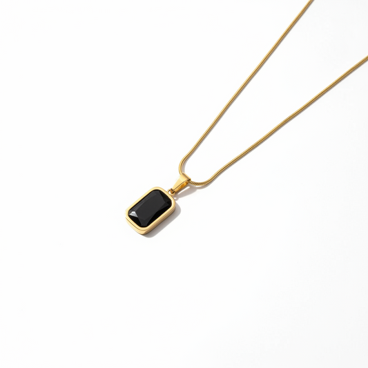 ✨Massonite Black Gold Onyx Pendant✨