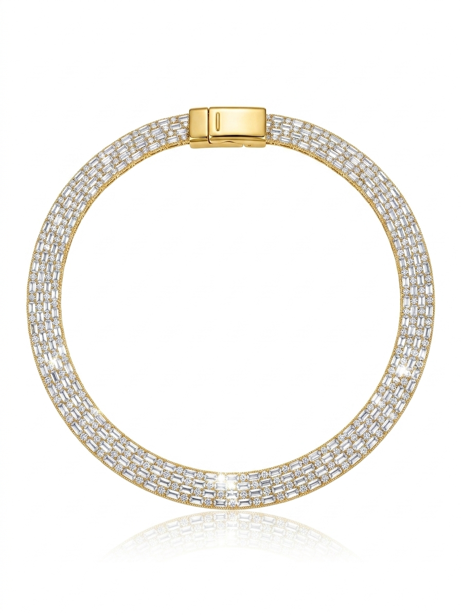 ✨ The Queen Zircon Studded Allure Choker Necklace✨