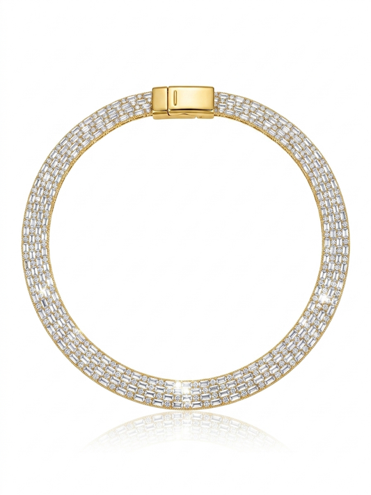 ✨ The Queen Zircon Studded Allure Choker Necklace✨