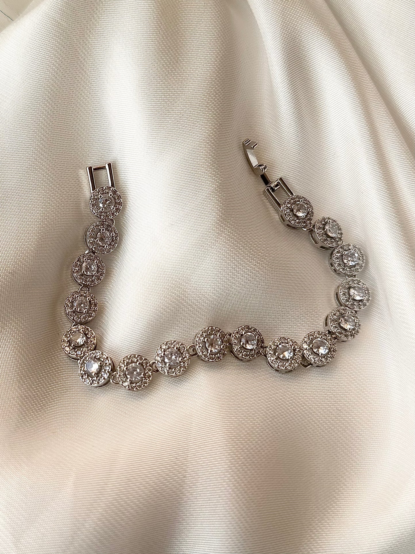 ✨Sterling Silver Zirconia Spherical Chain Bracelet ✨