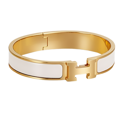 ✨High Grade A* White Enamel Cuff Bracelet ✨