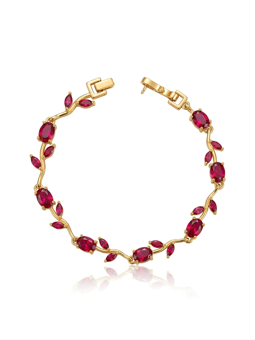 ✨Exclusive Red Gold Tulip chain Bracelet ✨