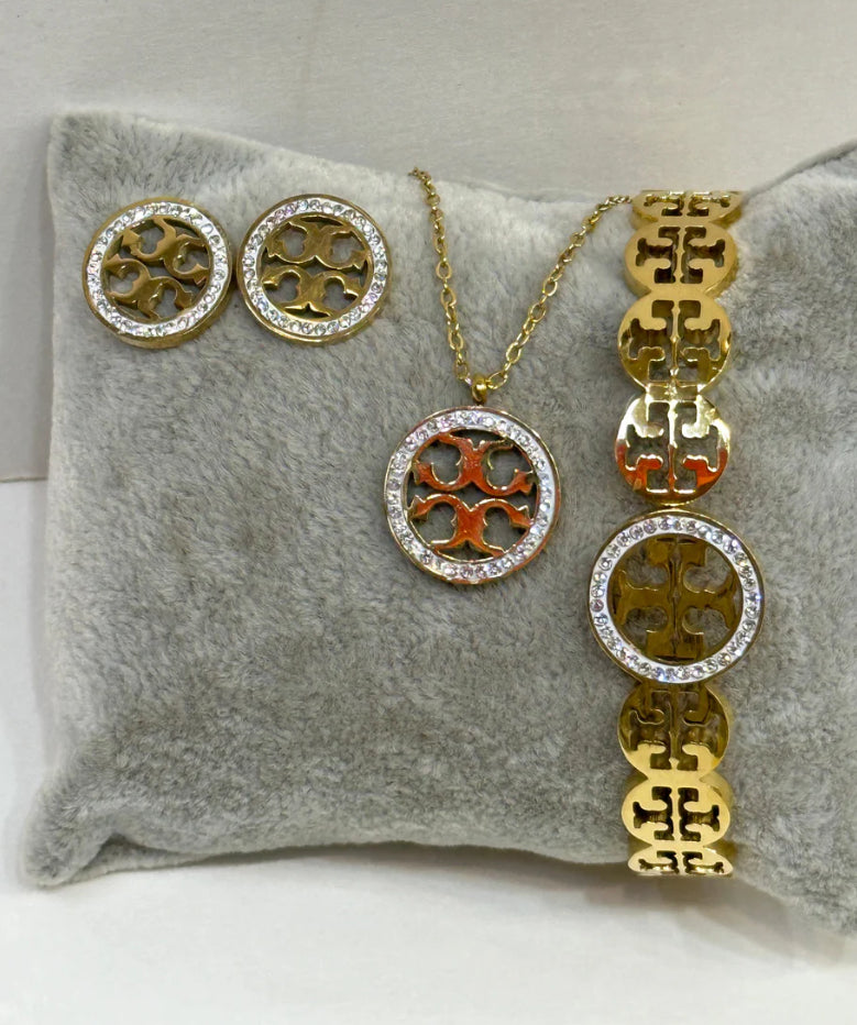 ✨Stainless Steel diamantés Set✨