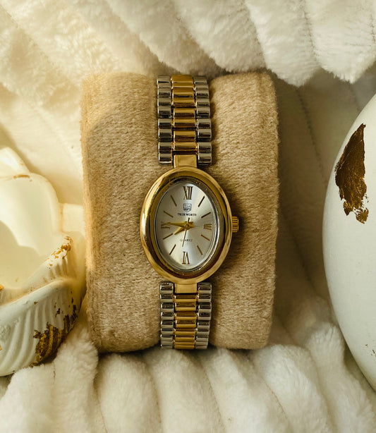 ✨Exquisite White Dial GoldxSilver Strap True Worth Watch ✨