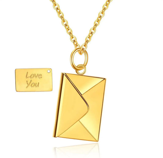 Stainless steel golden Envelope ✉️ Pendant