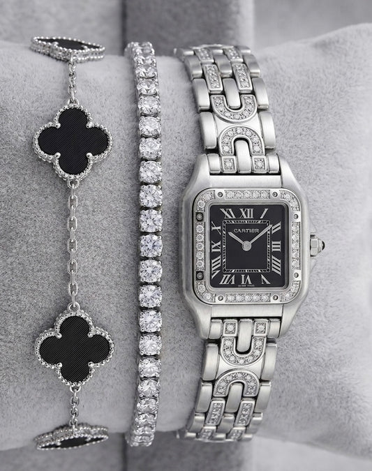 ✨Exquisite SilverXBlack Vanity Carte Stack✨