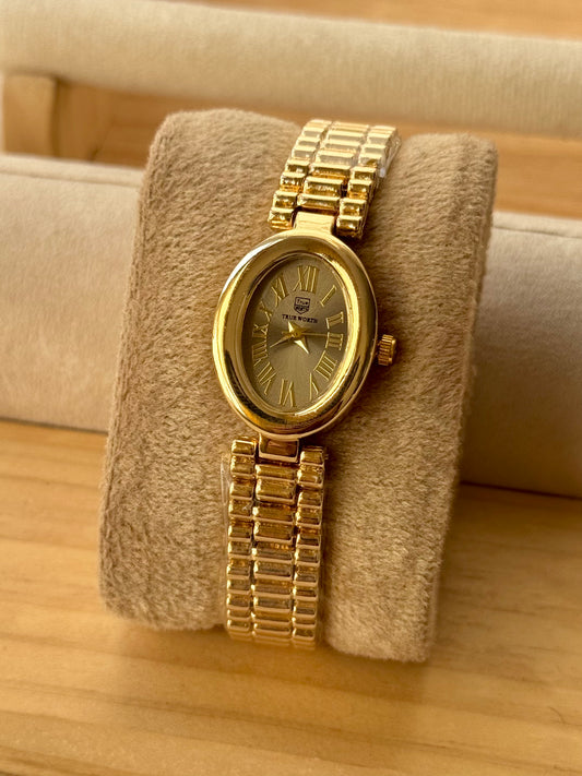 ✨Stainless Steel Charcoal Grey Dial Golden jubilee Chain True Worth Watch ✨