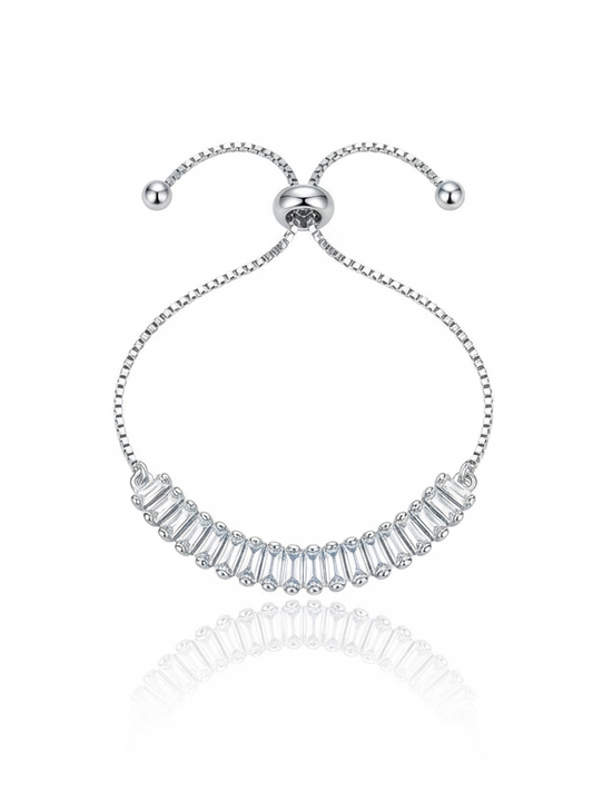 ✨Exquisite adjustable Diamond cut tennis chain bracelet ✨