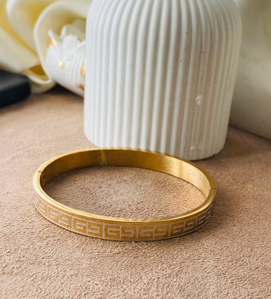 ✨Exquisite Verse Silver Gold Cuff Bracelet ✨