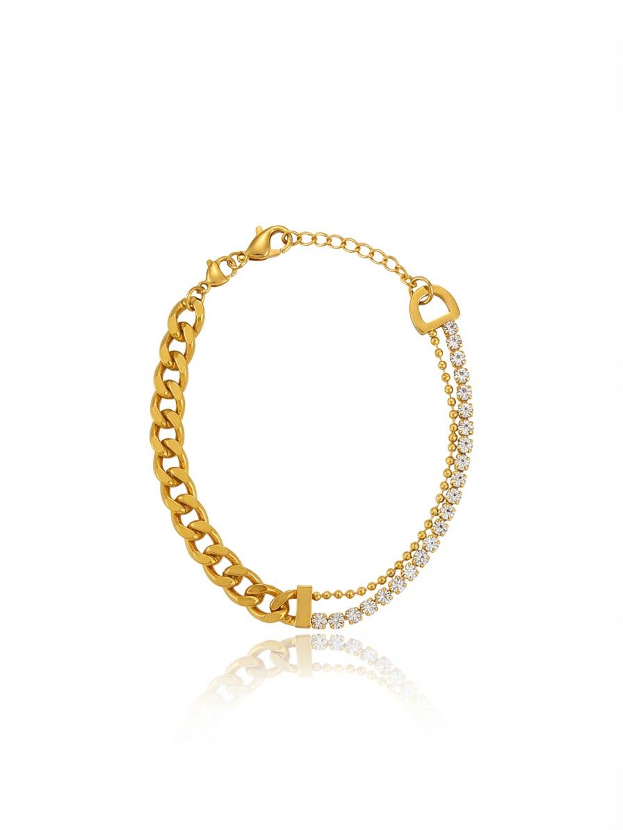 ✨Exclusive Gold Link Tennis chain bracelet ✨