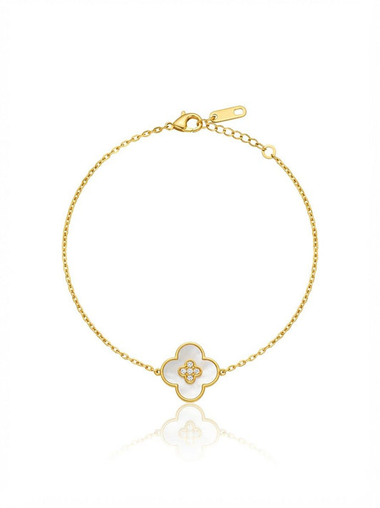 ✨Exclusive 18k Floral Chain bracelet ✨
