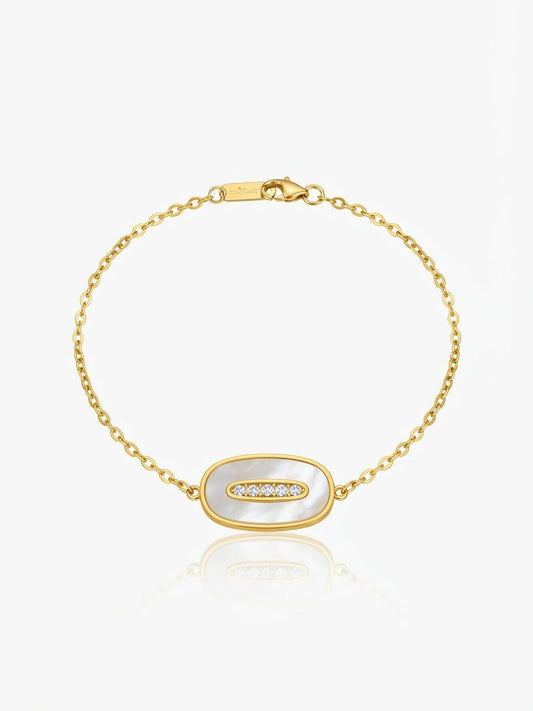 ✨18k Enamel Crystal Chain Bracelet ✨
