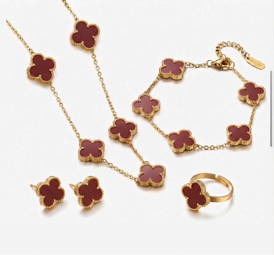 ✨Exclusive maroon Clovie Complete Set✨