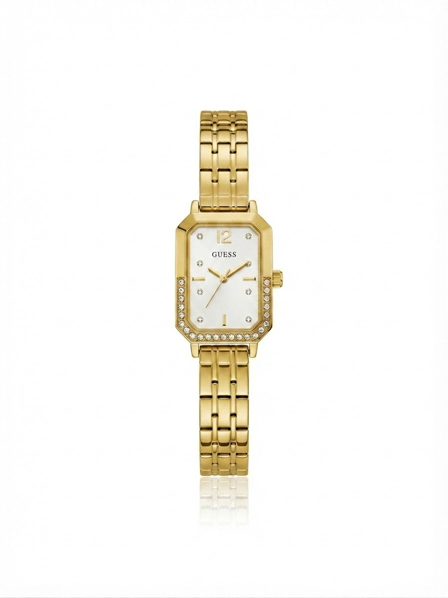 ✨Exquisite Gold stainless steel white dial guess Watch✨