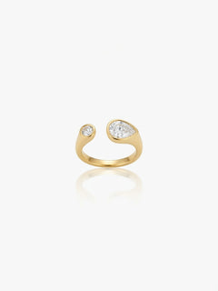 ✨Exclusive Massionite eye Sleek Gold Ring ✨