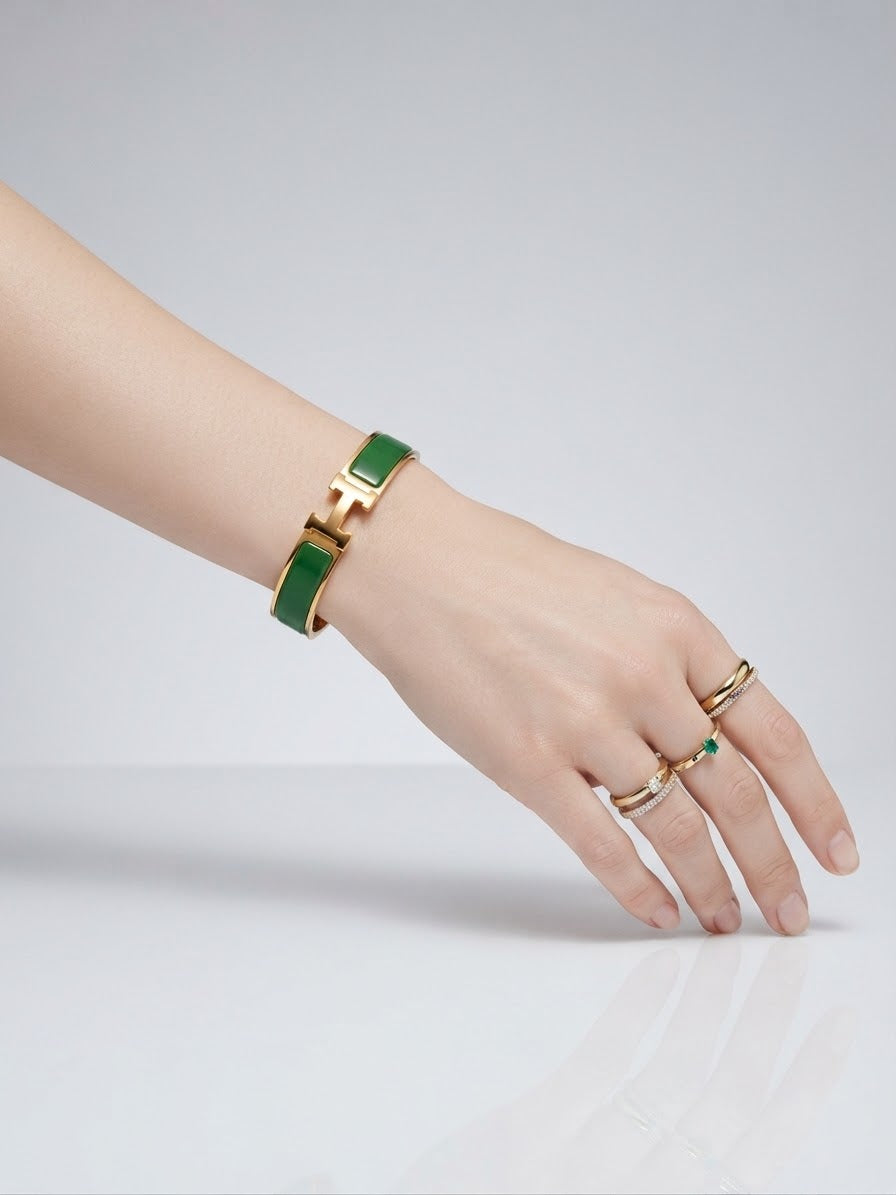 High grade Lux Enamel Cuff Bracelet