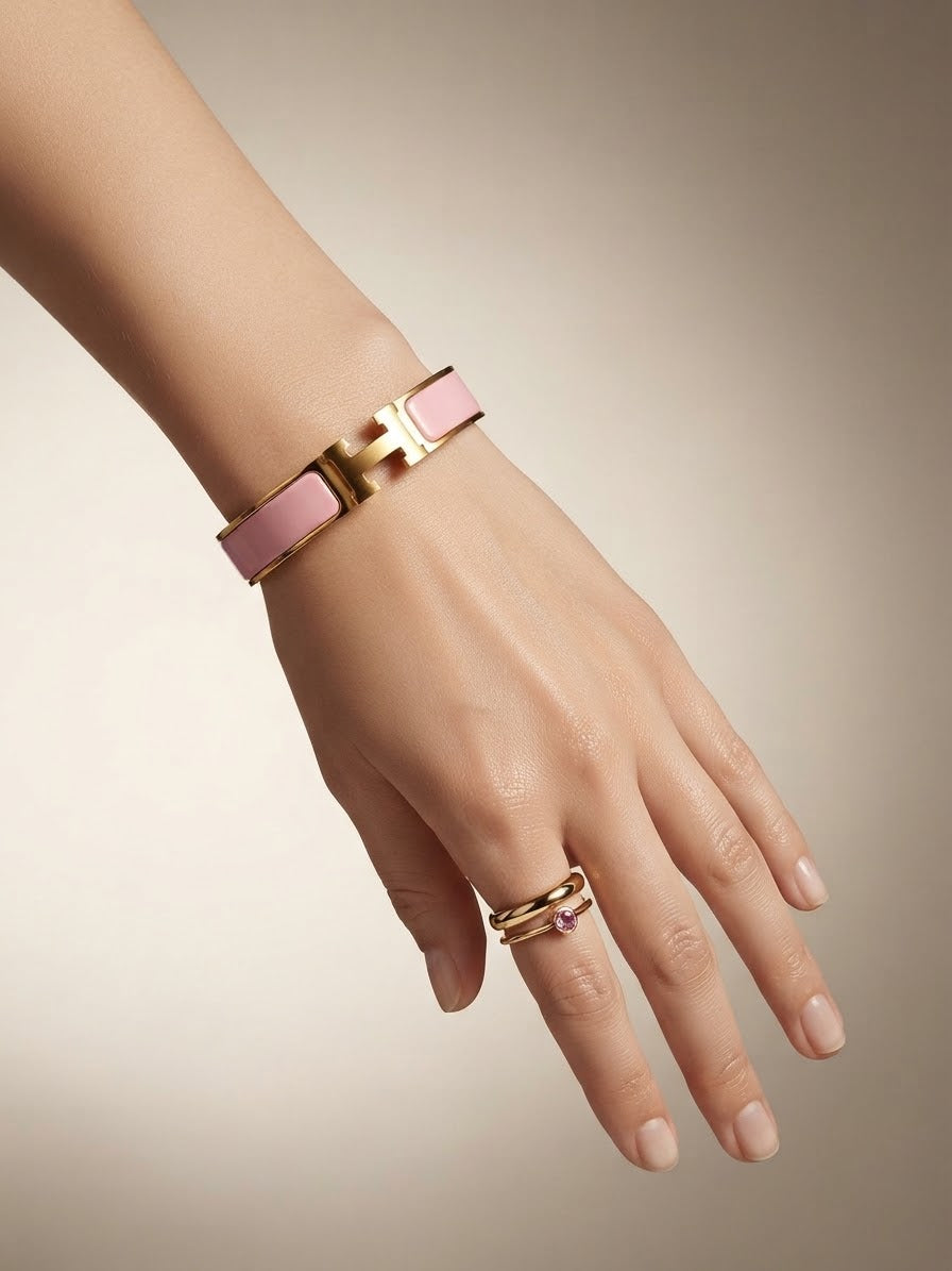 High grade Lux Enamel Cuff Bracelet