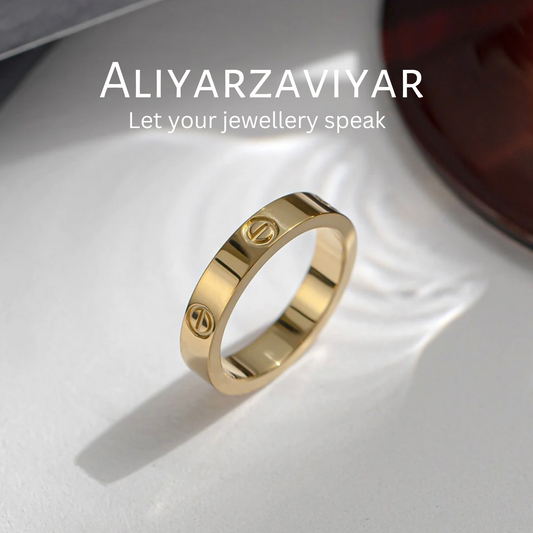 Stainless gold Ring