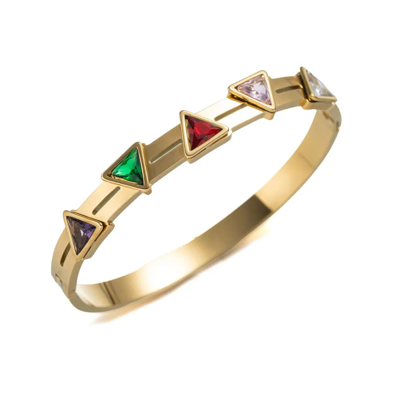 ✨Exclusive Gold Multi Crystal Cuff Bracelet ✨