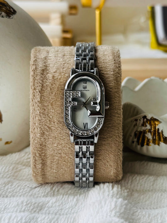 ✨Exquisite Silver Zirconium Jubilee Silver Dial TrueWorth Watch✨