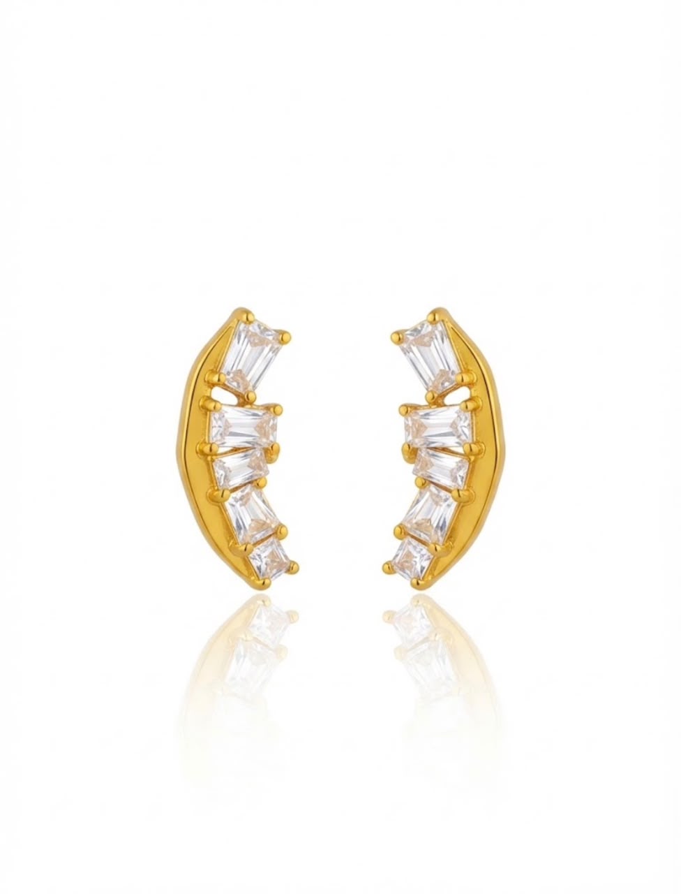 Lyanna gold crystal earrings
