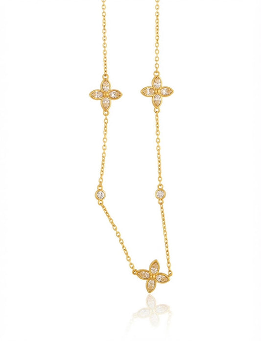 Diamante Clovie chain necklace
