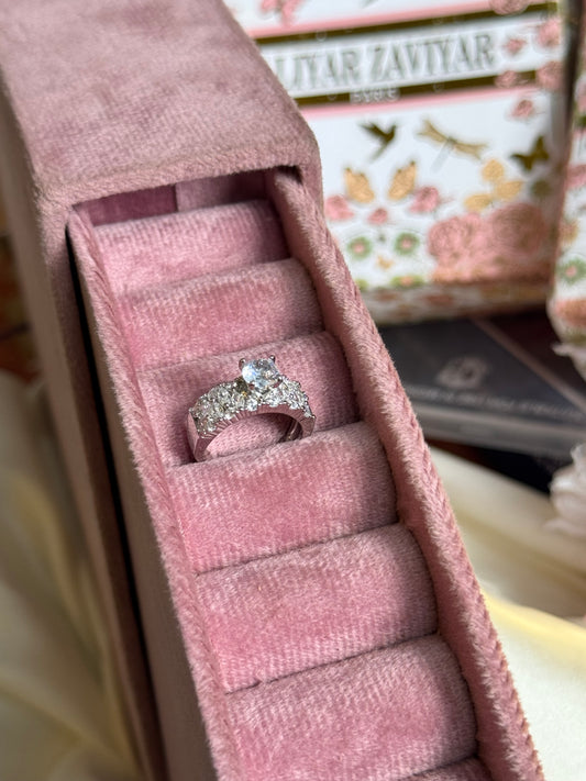 ✨Sterling silver Wedding ziron adjustable Ring ✨