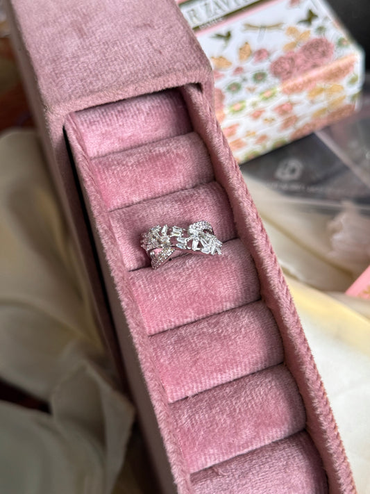 ✨Sterling silver ziron adjustable Ring ✨