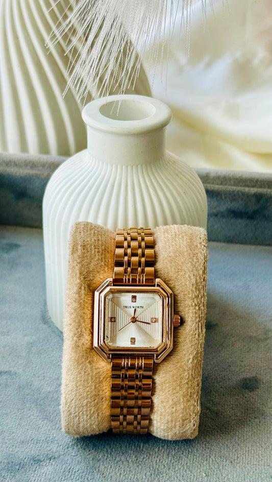 ✨ Exquisite Rose Gold White dial Jubilee Watch ✨