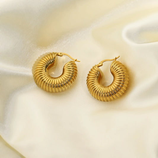 ✨Exquisite Stainless steel Gold Hoop Earrings ✨
