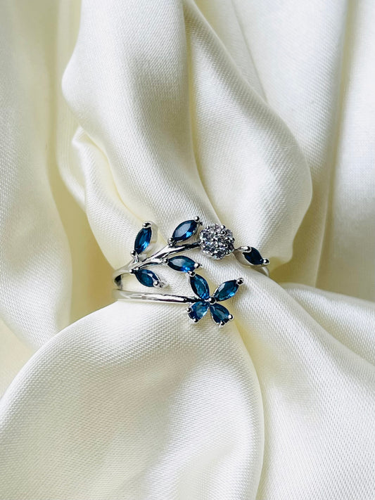 ✨Zirconia Sterling Silver Rhinestone stones Butterfly Ring ✨