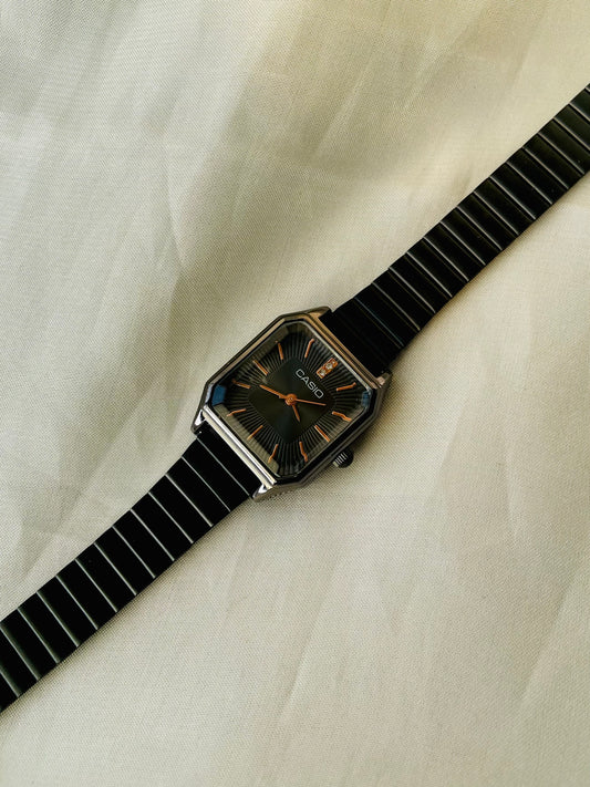 ✨Exclusive All Black Rose Gold Dial Classic Casio Watch ✨