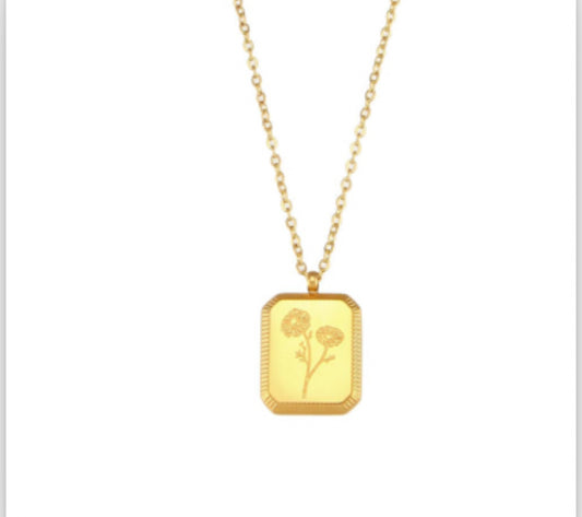 ✨Gold Floral Daisy Pendant ✨