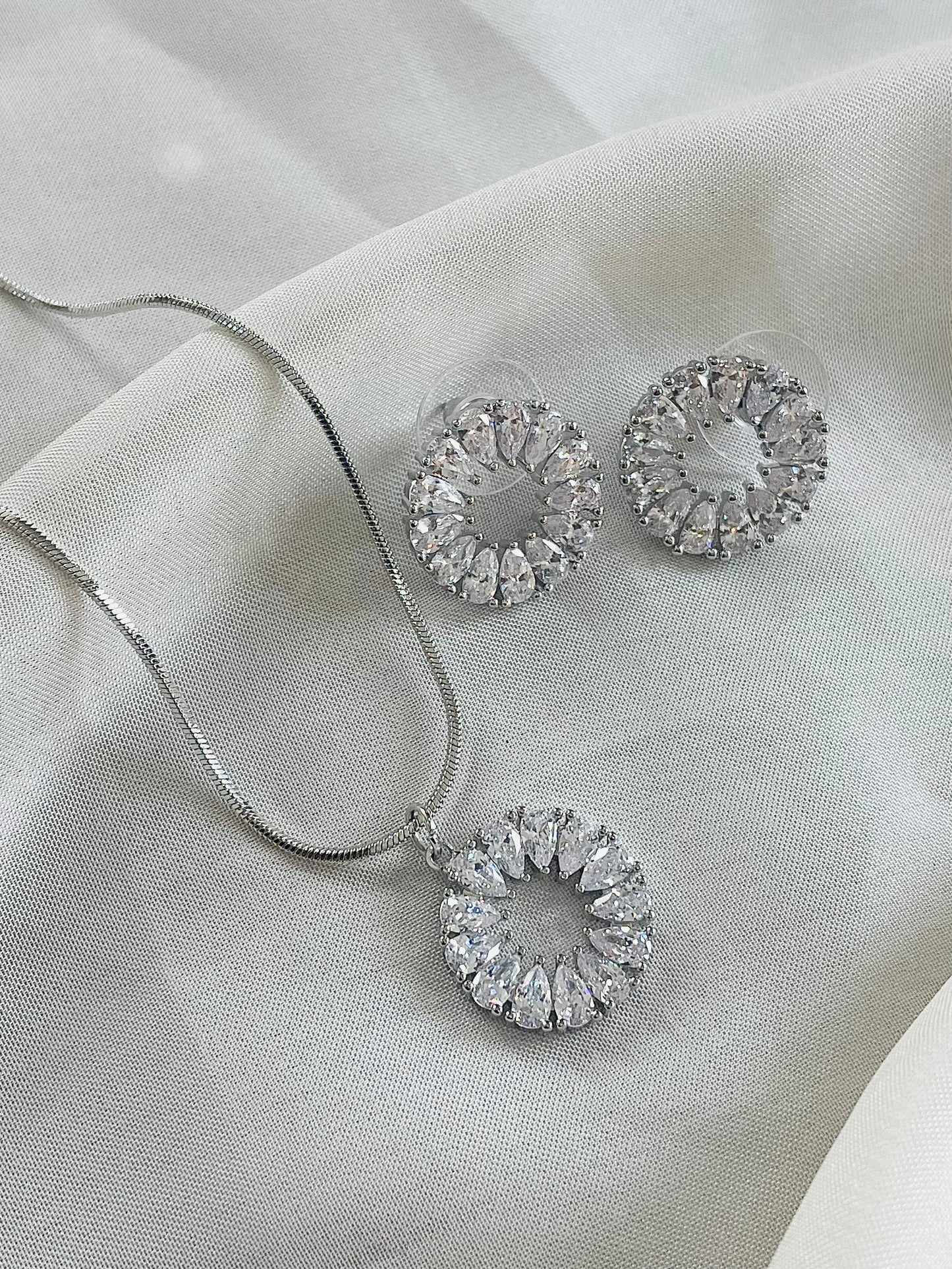 ✨ Sterling Silver Spherical Leaf  Pendant tops Set ✨