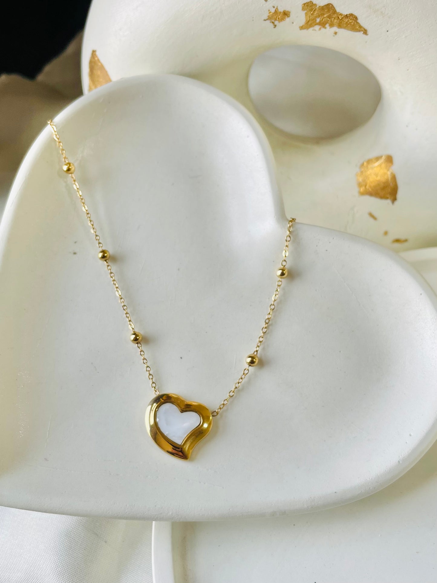 ✨Stainless steel Emiley gold Heart Pendant ✨