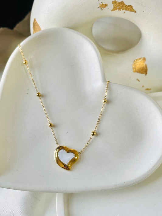 ✨Stainless steel Emiley gold Heart Pendant ✨