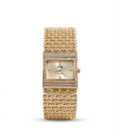 ✨Exclusive SS Zircon Studded Gold Luxurious Watch ✨