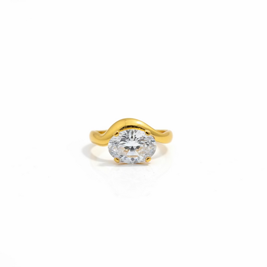 Massionite stone adjustable ring
