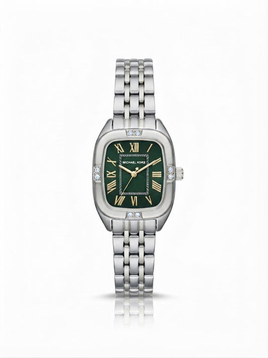 ✨Exquisite Top Tier SilverXEmerald MK branded Zirconia studded Jubilee Master Watch ✨