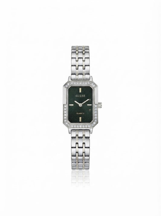 ✨Exquisite stainless steel Silver Jubilee Emerald dial  Watch✨