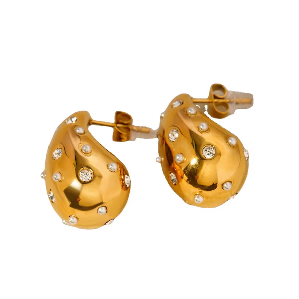 ✨Stainless steel Gold Pearl Venne earrings ✨