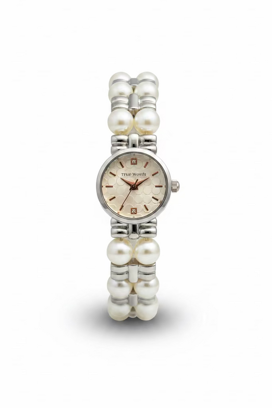 Pearl white dial true worth watch