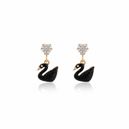 ✨Stainless steel Black Drop Duck Earrings ✨