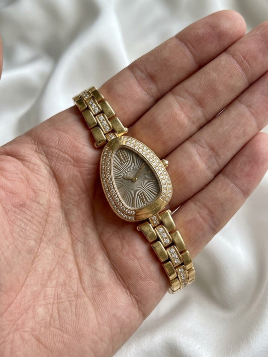 ✨Exquisite Gold stainless steel grey dial bvlg Watch✨
