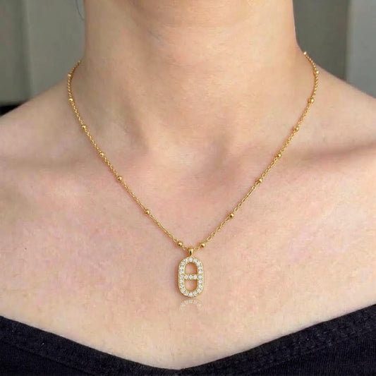 ✨Exclusive Stainless steel Gold Zircona Pendant ✨