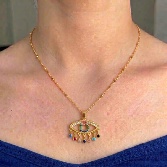✨Stainless steel Zirconia Multi Charms Pendant ✨