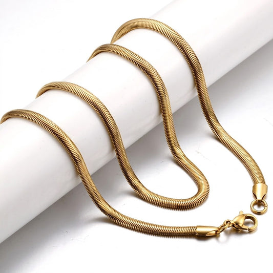 ✨Stainless steel Gold Snake Necklace Chain Pendant ✨(Perfect for Layering)