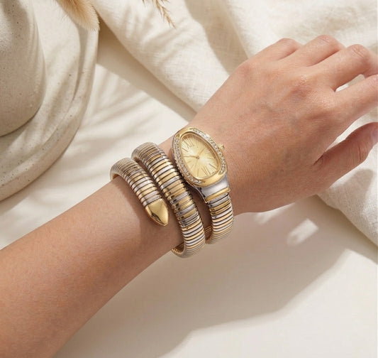 ✨Premium Serpenti SilverXGold Gold dial Bvlg Watch ✨