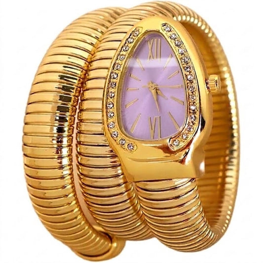 ✨Serpentine Gold Lilac Dial Bvlg Watch ✨.