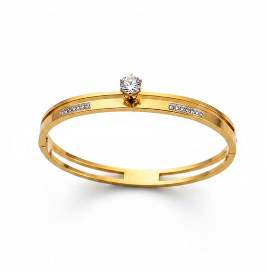 Exclusive fiora stone 18k cuff bracelet